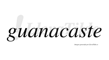 Guanacaste no lleva tilde con vocal tónica en la tercera «a»
