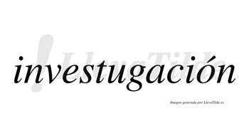 Investugación lleva tilde con vocal tónica en la «o»