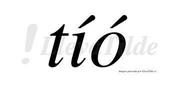 Tíó lleva tilde con vocal tónica en la «i»