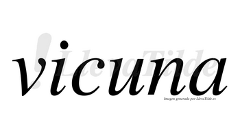 Vicuna no lleva tilde con vocal tónica en la «u»
