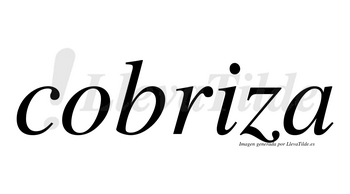 Cobriza  no lleva tilde con vocal tónica en la «i»