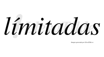 Límitadas lleva tilde con vocal tónica en la primera «i»