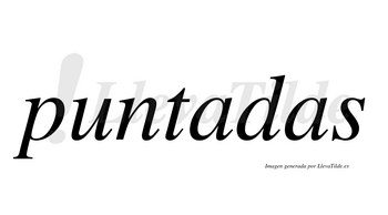 Puntadas  no lleva tilde con vocal tónica en la primera «a»