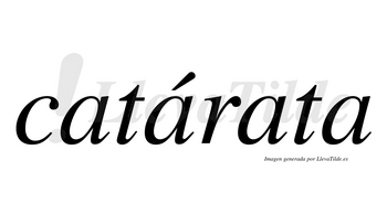 Catárata lleva tilde con vocal tónica en la segunda «a»