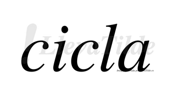 Cicla  no lleva tilde con vocal tónica en la «i»
