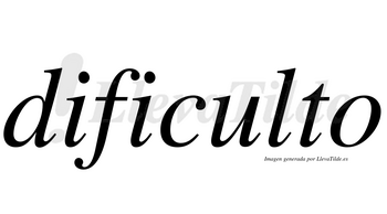 Dificulto  no lleva tilde con vocal tónica en la «u»