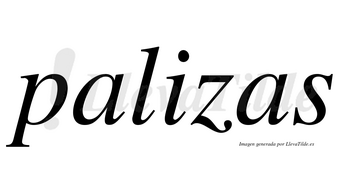 Palizas  no lleva tilde con vocal tónica en la «i»