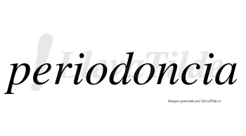 Periodoncia  no lleva tilde con vocal tónica en la segunda «o»