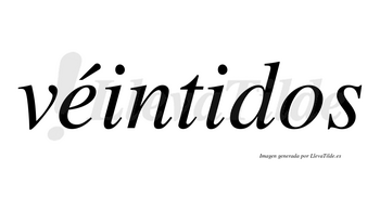 Véintidos lleva tilde con vocal tónica en la «e»