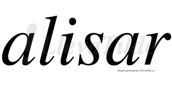 Alisar no lleva tilde con vocal tónica en la segunda «a»