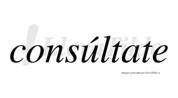 Consúltate lleva tilde con vocal tónica en la «u»