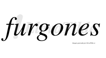 Furgones no lleva tilde con vocal tónica en la «o»