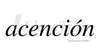 Acención  lleva tilde con vocal tónica en la «o»