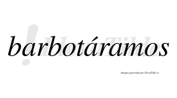 Barbotáramos  lleva tilde con vocal tónica en la segunda «a»