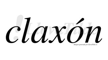 Claxón lleva tilde con vocal tónica en la «o»