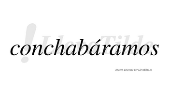 Conchabáramos  lleva tilde con vocal tónica en la segunda «a»