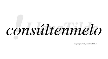 Consúltenmelo lleva tilde con vocal tónica en la «u»
