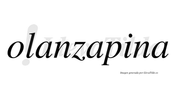 Olanzapina no lleva tilde con vocal tónica en la «i»