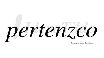 Pertenzco  no lleva tilde con vocal tónica en la segunda «e»