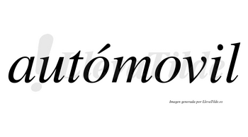 Autómovil lleva tilde con vocal tónica en la primera «o»