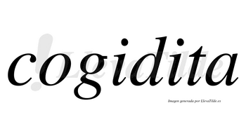 Cogidita no lleva tilde con vocal tónica en la segunda «i»