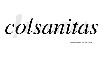 Colsanitas  no lleva tilde con vocal tónica en la «i»