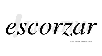 Escorzar no lleva tilde con vocal tónica en la «a»