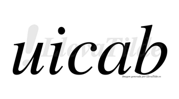 Uicab  no lleva tilde con vocal tónica en la «a»