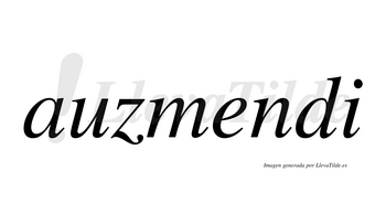 Auzmendi no lleva tilde con vocal tónica en la «e»