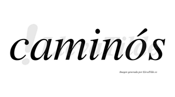 Caminós lleva tilde con vocal tónica en la «o»