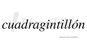 Cuadragintillón  lleva tilde con vocal tónica en la «o»