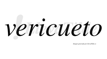 Vericueto  no lleva tilde con vocal tónica en la segunda «e»