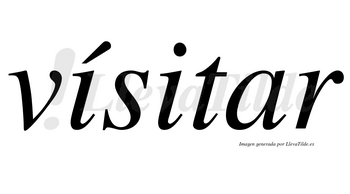 Vísitar lleva tilde con vocal tónica en la primera «i»