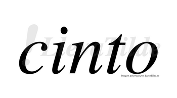 Cinto  no lleva tilde con vocal tónica en la «i»