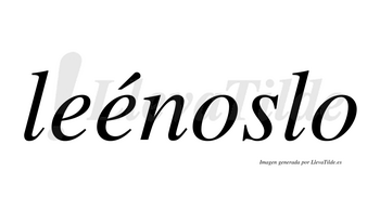Leénoslo  lleva tilde con vocal tónica en la segunda «e»