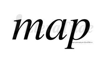 Map no lleva tilde con vocal tónica en la «a»
