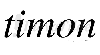 Timon no lleva tilde con vocal tónica en la «i»
