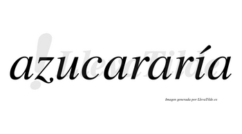 Azucararía  lleva tilde con vocal tónica en la «i»