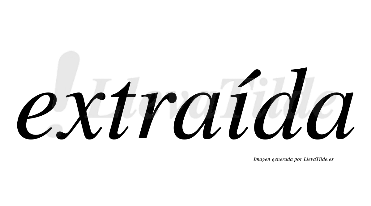 ¿Lleva tilde extraída? | LlevaTilde.es
