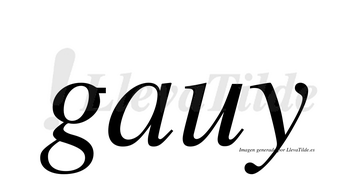 Gauy  no lleva tilde con vocal tónica en la «a»