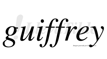 Guiffrey  no lleva tilde con vocal tónica en la «e»