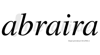 Abraira  no lleva tilde con vocal tónica en la segunda «a»