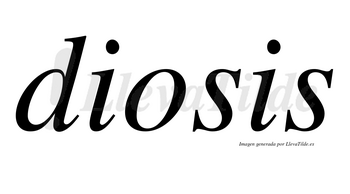 Diosis no lleva tilde con vocal tónica en la «o»