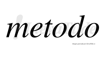 Metodo no lleva tilde con vocal tónica en la primera «o»