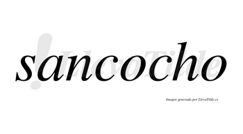 Sancocho no lleva tilde con vocal tónica en la primera «o»