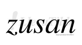Zusan  no lleva tilde con vocal tónica en la «u»