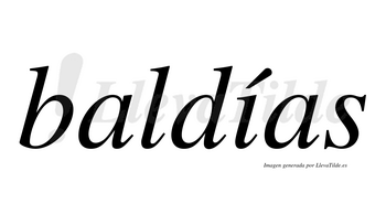 Baldías  lleva tilde con vocal tónica en la «i»