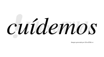Cuídemos lleva tilde con vocal tónica en la «i»
