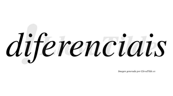 Diferenciais no lleva tilde con vocal tónica en la segunda «e»