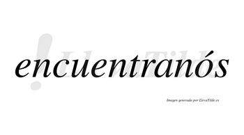 Encuentranós lleva tilde con vocal tónica en la «o»